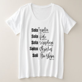 Camiseta Plus Size T branco Mais-Feito sob medida cinco SOLAS