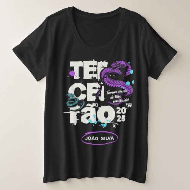 Camiseta Plus Size T-Shirt (Frente do Design)