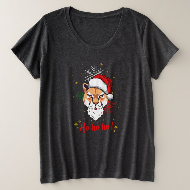Camiseta Plus Size t-shirt animal ho ho ho  (Frente do Design)