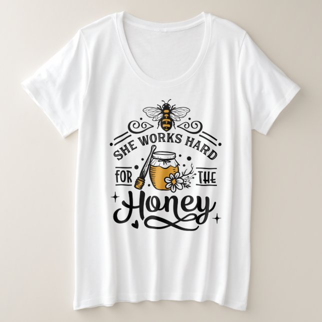 Camiseta Plus Size T-Shirt Básico de Tamanho Mais (Frente do Design)