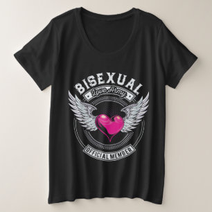 Camiseta Plus Size T-shirt bissexual do exército do amor
