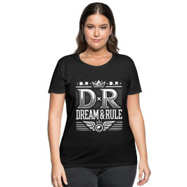 Camiseta Plus Size T-Shirt Curvy de Sonho e Regra