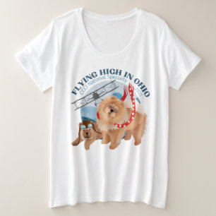 CAMISETA PLUS SIZE T-SHIRT DAS SENHORAS - MAIS TAMANHO COM LOGOTIPO