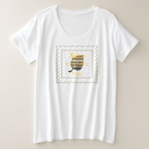 Camiseta Plus Size T-shirt do evento de evento especial de chic perso