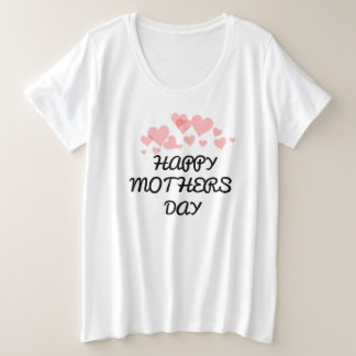 Camiseta Plus Size T-shirt do feliz dia das mães para o dia das mães