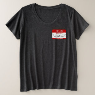 Camiseta Plus Size T-shirt do tipo "Themestock IX Plus-Size"