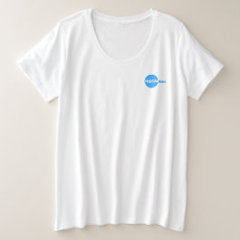 Camiseta Plus Size t-shirt do v-pescoço das mulheres, mais tamanhos