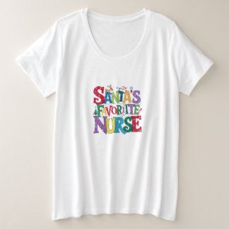 Camiseta Plus Size T-Shirt - Enfermeira - Papais noeis