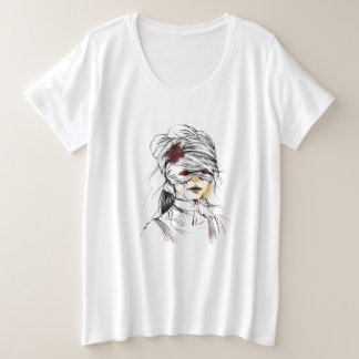 Camiseta Plus Size T-shirt estilo escuro