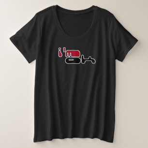 Camiseta Plus Size T-Shirt, estou bem