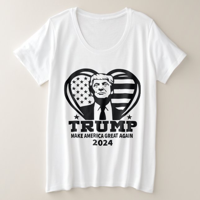 Camiseta Plus Size T-shirt feminina (Frente do Design)