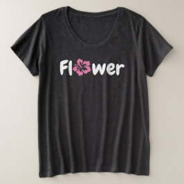 Camiseta Plus Size T-Shirt Flor
