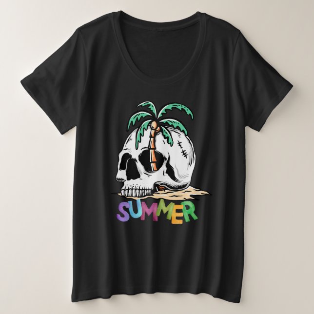Camiseta Plus Size T-shirts de Verão (Frente do Design)