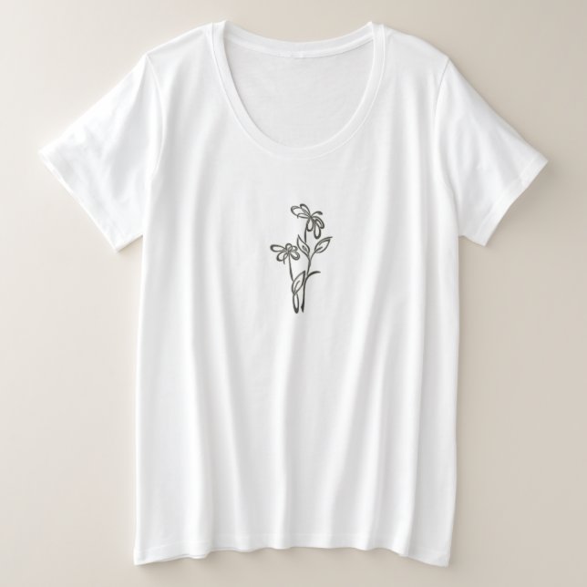 CAMISETA PLUS SIZE T-SHIRTS MAIS WOMENS ART E DESIGN (Frente do Design)