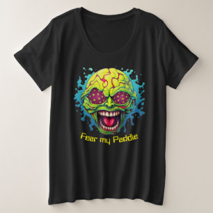 Camiseta Plus Size Tamanho de adição Medo Meu Pé - Pickleball engraça