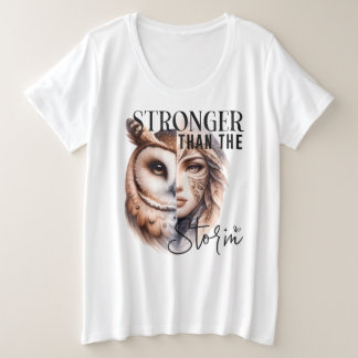 Camiseta Plus Size Tamanho Mais -T-Camisa