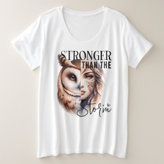 Camiseta Plus Size Tamanho Mais -T-Camisa (Frente do Design)