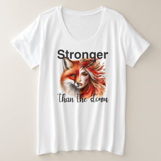 Camiseta Plus Size Tamanho Mais -T-Camisa (Frente do Design)