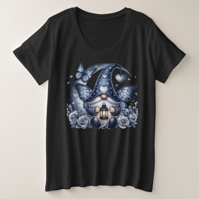 Camiseta Plus Size Tamanho Mais -T-Camisa (Frente do Design)