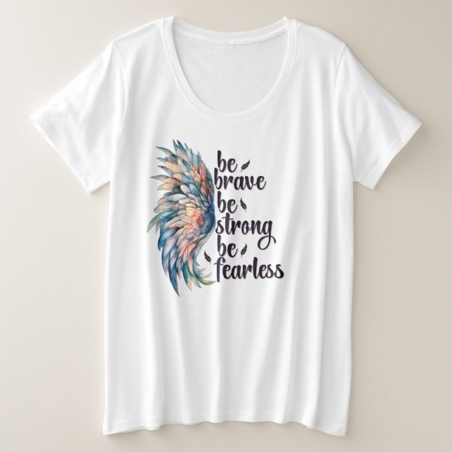 Camiseta Plus Size Tamanho Mais -T-Camisa (Frente do Design)