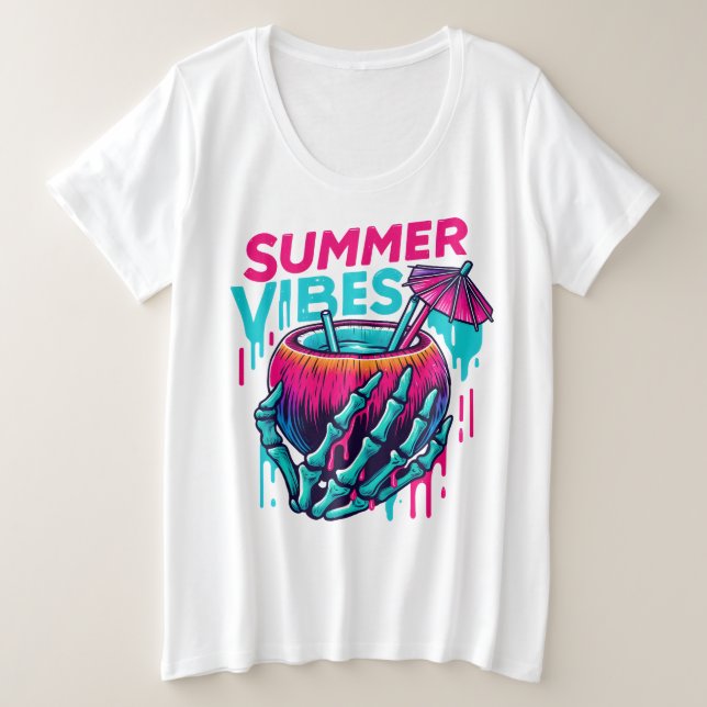 Camiseta Plus Size Tamanho Mais T-Shirt (Frente do Design)