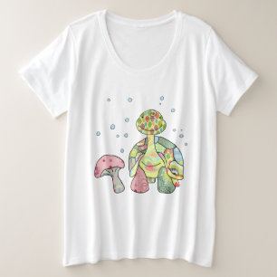 Camiseta Plus Size Tartaruga de pasto