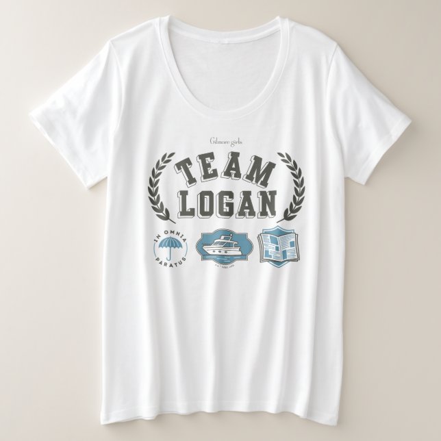 Camiseta Plus Size Team Logan Gilmore Girls Design (Frente do Design)