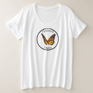 Camiseta Plus Size Tee Monarch Mania, tamanho mais feminino