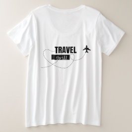 Camiseta Plus Size Tema de avião design fofo