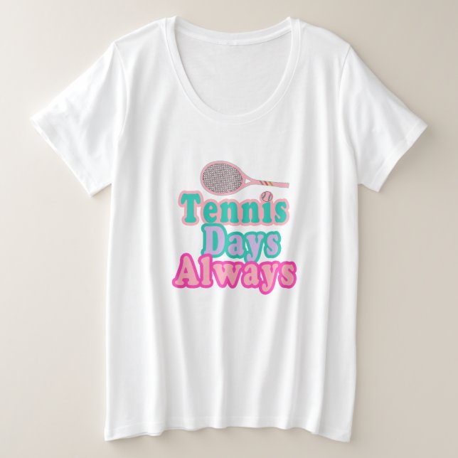 Camiseta Plus Size Tênis Dias Sempre (Frente do Design)