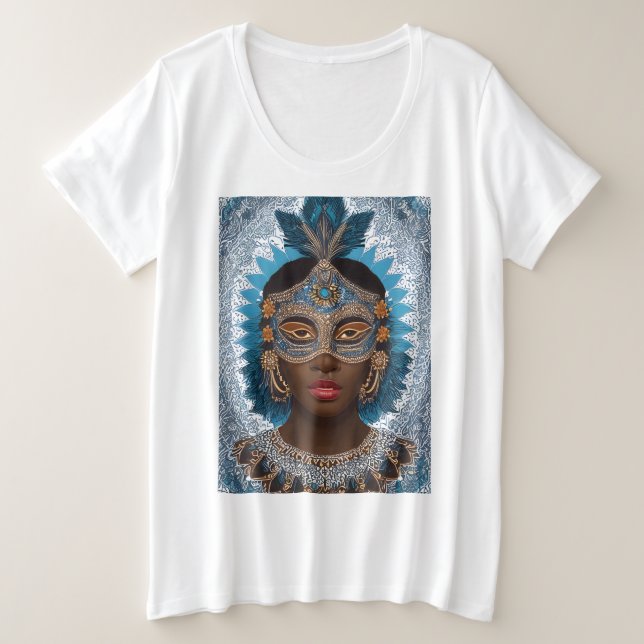 Camiseta Plus Size Terça-feira de Carnaval (Frente do Design)