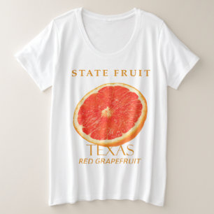 Camiseta Plus Size Território do Texas Fruta A Toranja