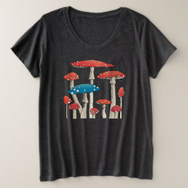 Camiseta Plus Size Toadstools Cogumelos