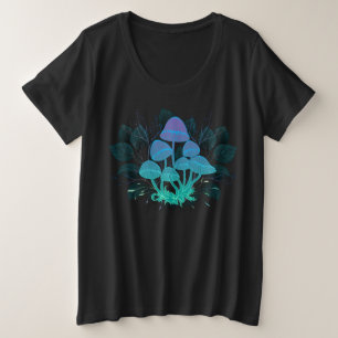 Camiseta Plus Size Toadstools em arbustos