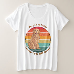 Camiseta Plus Size Trendy, citação engraçada do cão
