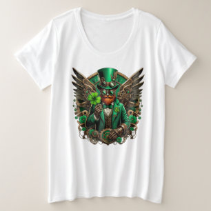 Camiseta Plus Size Trevo-palhaço do Dia de São Patrício