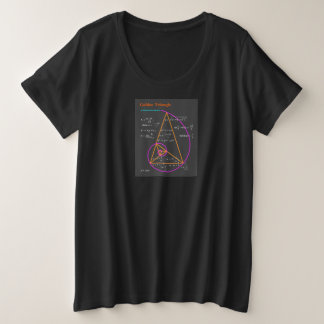 Camiseta Plus Size Triângulo do ouro e números Fibre