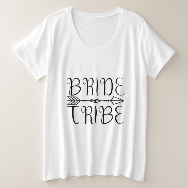 Camiseta Plus Size Tribo da Noiva novo (Frente do Design)