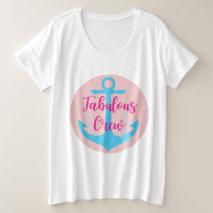 Camiseta Plus Size Tripulação fabulosa