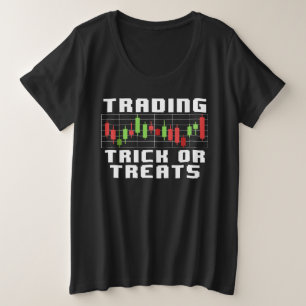 Camiseta Plus Size Truque De Negociação Ou Tratamentos Engraçados Dep