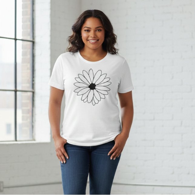 Camiseta Plus Size Tshirts Oversized T-shirt, Summer Tee Garden (Criador carregado)