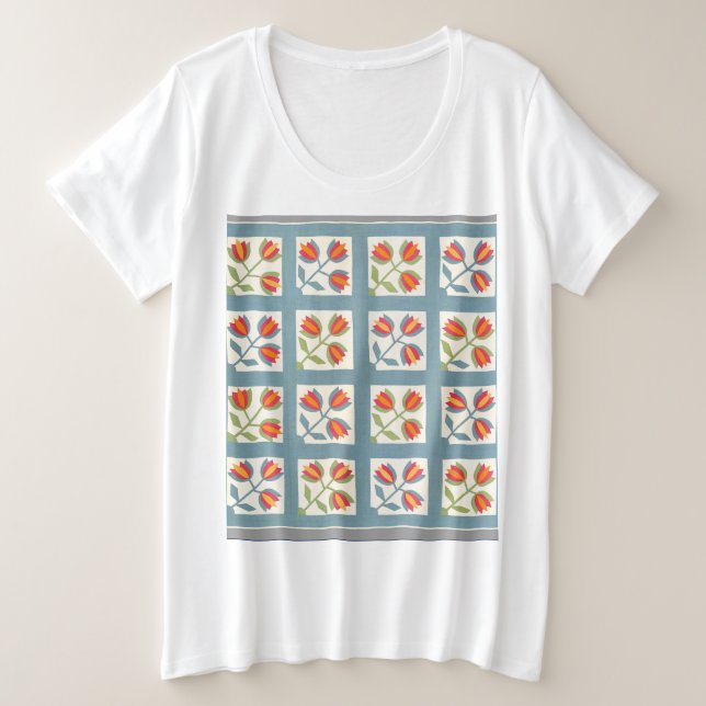 Camiseta Plus Size Tulip Hobt (Frente do Design)