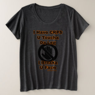 Camiseta Plus Size U Toucha da perna...CRPS
