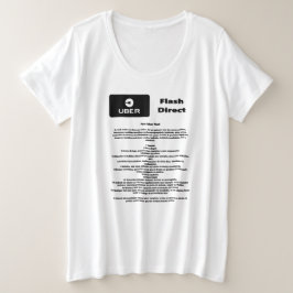 Camiseta Plus Size Uber Flash Direct Diretrizes