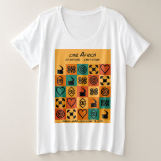 Camiseta Plus Size Um África – Adinkra – Gana -