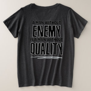 Camiseta Plus Size Um homem sem inimigo
