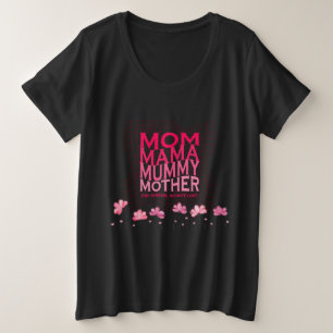 Camiseta Plus Size Uma Pessoa, Amor Infinito - Camisa-T Dia de as mãe