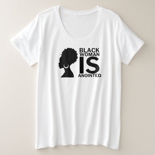 Camiseta Plus Size Ungido (Frente do Design)