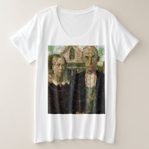 Camiseta Plus Size Vegan Gothic Fine Art Spoof