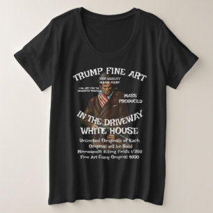 Camiseta Plus Size Ventos de Trump Se Foram Com Nação de Nascimento F